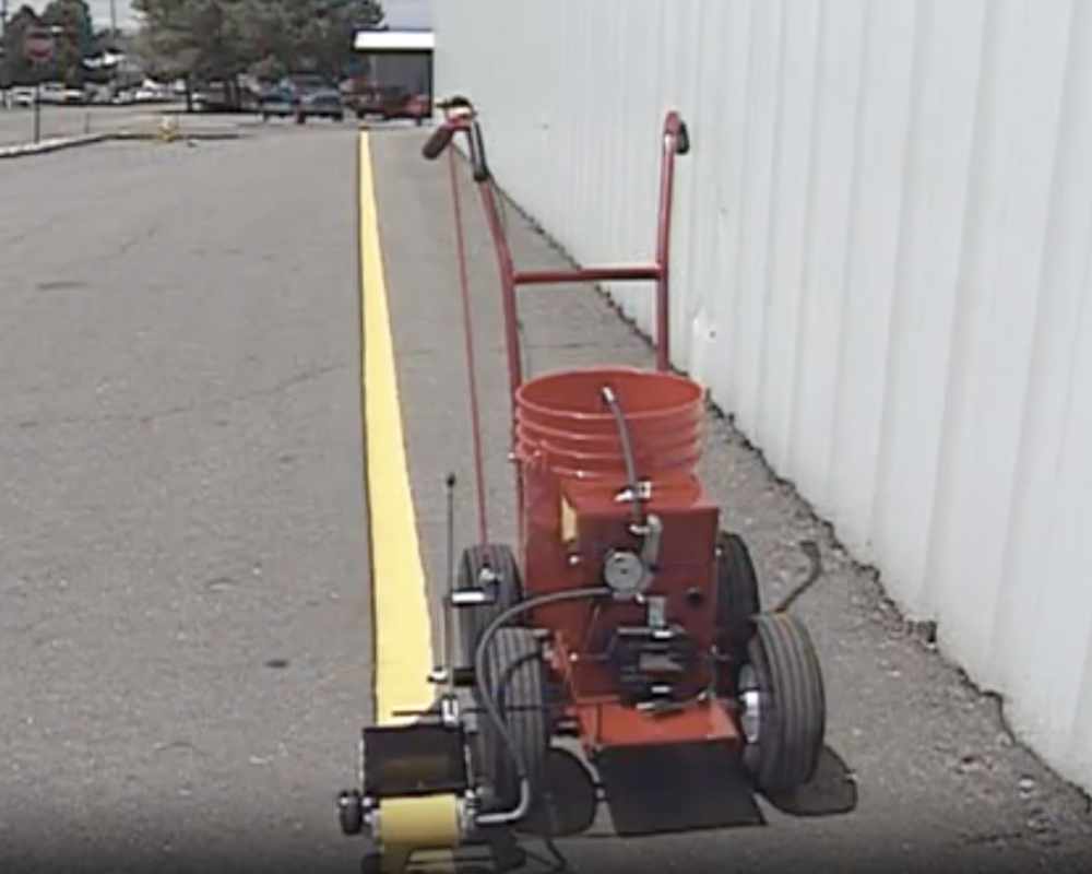 Parking Lot Striping Tools and Techniques; Long Roping