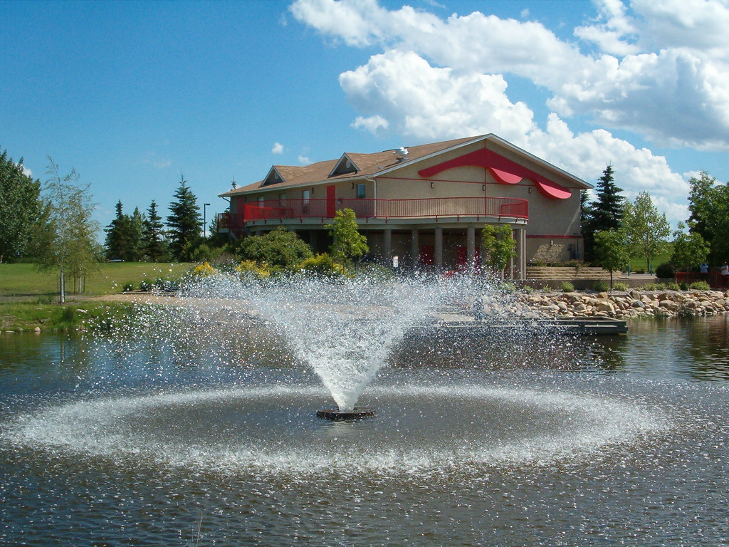 Fountain at By the Lake Park - Wetaskiwin